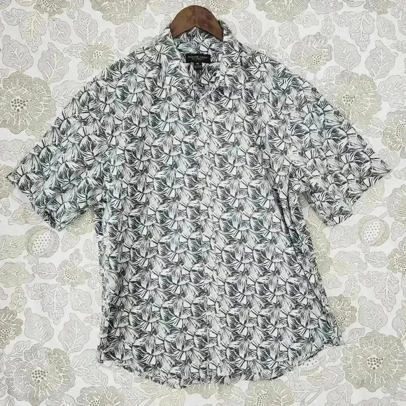 Pronto Uomo Short sleeve button down Printed Men's shirt XL - Picture 1 of 6